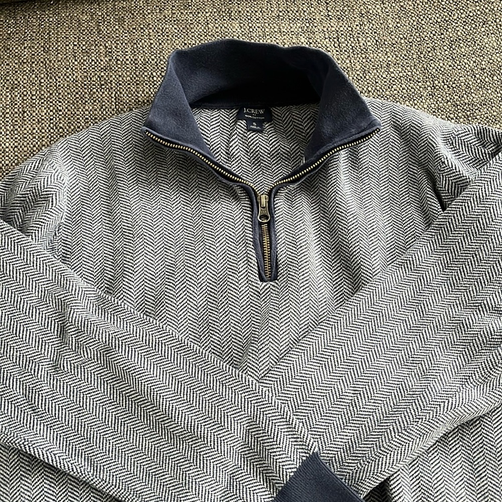 J Crew Boys Small 1/4 Zip Sweater, Good Condition